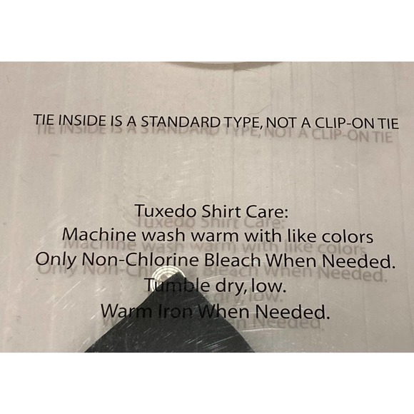 NWT Croft & Barrow Tuxedo Shirt Set 15 1/2" 34/35 - Picture 5 of 7